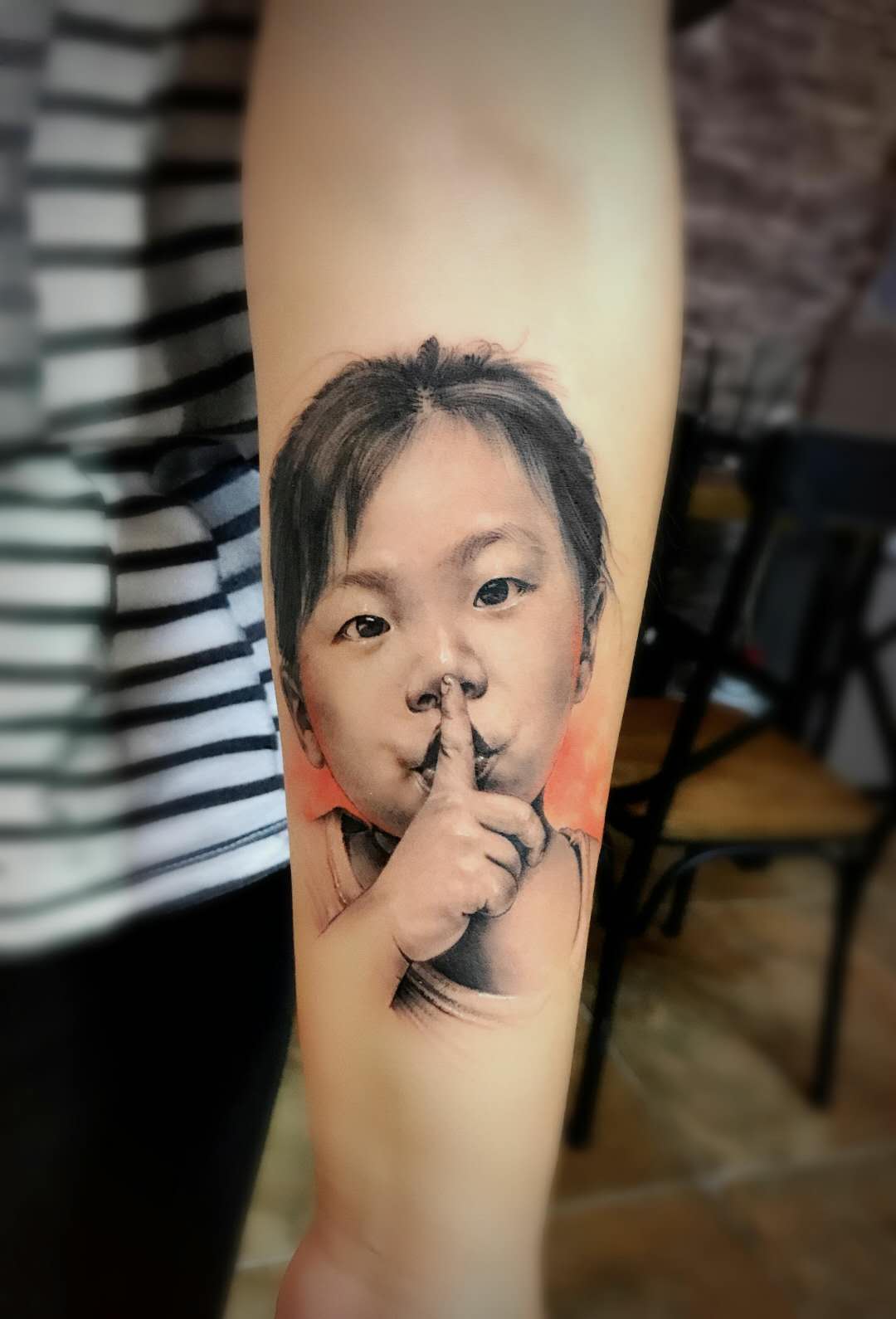 小朋友肖像纹身图案